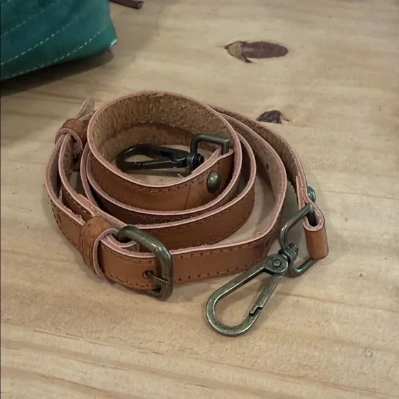 Green Leather Drawstring Bag - Picture 6 of 12